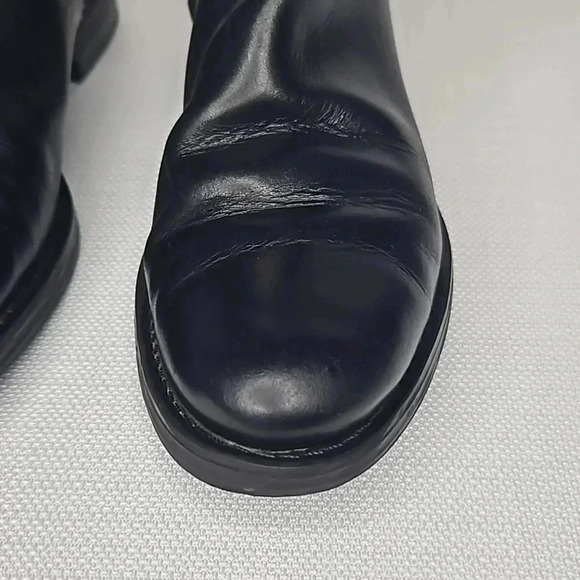 Enzo Angiolini Black Leather Riding Boots Size 8.5 - Picture 4 of 17
